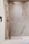 Radaway Nes KDD II Brushed Copper kabina walk-in 80cm lewa szczotkowana miedź szkło przejrzyste 10031080-93-01L