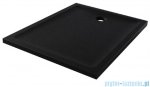 New Trendy Mild Stone Brodzik akrylowy prostokątny 80x110x4,5 cm czarny B-0592