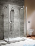 Radaway Kabina prysznicowa Almatea KDJ+S 90x120x90 prawa szkło przejrzyste + brodzik Doros D + syfon 31553-01-01R1/31553-01-01R2