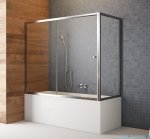 Radaway Vesta Dwj+s parawan nawannowy 160x70cm szkło przejrzyste 209116-01-01/204070-01