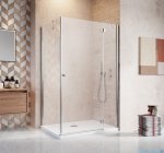 Radaway Torrenta Kdj Kabina prysznicowa 80x90 prawa szkło przejrzyste + brodzik Doros D + syfon 32247-01-01NR