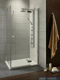 Radaway Kabina prysznicowa Almatea Kdj 80x100 prawa szkło grafitowe + brodzik Doros D + syfon 32149-01-05NR