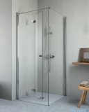 Radaway Essenza New KDJ-B kabina prysznicowa 100x100 lewa przejrzyste + brodzik Doros C + syfon 385083-01-01L/384052-01-01/SDRC1010-01