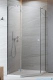 Radaway Essenza 8 Ptj kabina pięciokątna 100x100cm lewa szkło przejrzyste 10490000-01-01L/10490300-01-01
