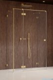 Radaway Essenza Pro Brushed Gold Kdj+S kabina 75x90x75cm lewa szczotkowane złoto 10097390-99-01L/10098075-01-01/10098075-01-01