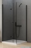 New Trendy New Soleo Black 90x100x195 cm kabina lewa przejrzyste D-0235A/D-0116B