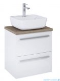 Roca Kwadro zestaw szafka z umywalką Unik z blatem 50x40x68 cm biały połysk A852450806