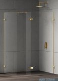 New Trendy Eventa Gold Shine kabina walk-in 120x100x200 cm z dodatkową ścianką przejrzyste EXK-4890/EXK-4866