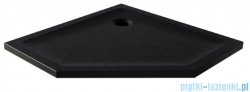 New Trendy Mild Stone brodzik akrylowy pięciokątny 90x90x4,5 cm czarny B-0582