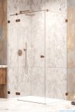 Radaway Essenza Pro Brushed Copper Kdj kabina 80x100cm lewa szczotkowana miedź 10097080-93-01L/10098100-01-01