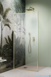 Radaway Modo F SL Brushed Gold II kabina Walk-in 60x201,6cm lewa Złoto Szczotkowane szkło przejrzyste 10419064-99-01L