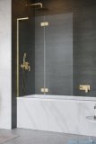 Radaway Essenza 8 SL Gold PND II parawan nawannowy 120cm lewy złoty połysk/przejrzyste 10500120-09-01L