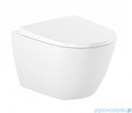 Roca Ona miska WC wisząca Rimless Compacto z deską wolnoopadającą biała A34H689000
