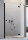 Radaway Essenza 8 Black Dwj drzwi wnękowe 130cm prawe czarny mat/szkło przejrzyste 10480812-01-01R/10460437-54-01R