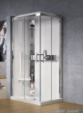 Novellini Glax 3 kabina standard 100x80 lewa srebrny GL3A109SM-1B
