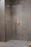 Radaway Modo SL II Brushed Copper kabina Walk-in 65x200 lewa szczotkowana miedź 10319065-93-01L