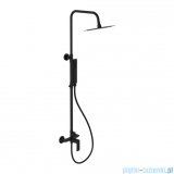 Excellent Glad Rain zestaw prysznicowy ścienny z deszczownicą 20 cm czarny soft ARNL.1181BS