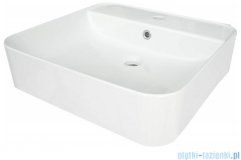 Deante Hiacynt New umywalka wisząca/nablatowa 51x50 cm biała CDY 6U5W