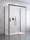 Radaway Idea Black Kdj+s kabina prysznicowa 70x140x70 prawa czarny mat/szkło przejrzyste 10116140-54-01R/387048-54-01L/10117070-01-01