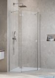 Radaway Essenza 8 Brushed Nickel Ptj kabina pięciokątna 100x90cm lewa szczotkowany nikiel 10490000-91-01L/10490900-01-01 