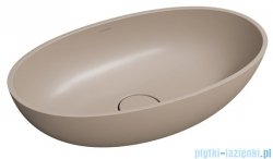 Omnires Shell M+ umywalka nablatowa 60x35 cm dune beige mat SHELLUNDB