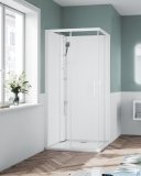 Novellini Glax 1 2.0 kabina standard 100x80 lewa biała G21A198SM-1UU