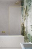 Radaway Modo F SL Brushed Gold PNJ II parawan nawannowy 100cm prawy szczotkowane złoto/przejrzyste 10406100-99-01R