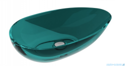 Besco Neya Ocean Breeze + maskownica czarny matt umywalka nablatowa 60x35x15cm #UMN-60-OBB