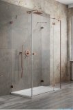 Radaway Essenza Pro Brushed Copper Kdj+S kabina 80x80x80cm prawa szczotkowana miedź 10097380-93-01R/10098080-01-01/10098080-01-01
