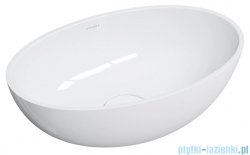 Omnires Shell M+ umywalka nablatowa 50x32 cm biały połysk SHELL500UNBP
