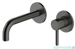 Omnires Y bateria umywalkowa element natynkowy grafit szczotkowany Y1215HROGR