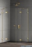 New Trendy Eventa Gold Shine kabina prysznicowa prostokątna 130x100x200 cm lewa przejrzyste Złoty połysk EXK-4788