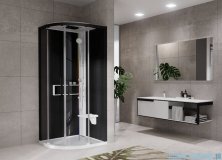 Novellini Glax 2 2.0 kabina z hydromasażem hydro plus 90x90 biała G22R99T1L-1UH