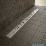 Radaway prostokątny brodzik podpłytkowy z odpływem liniowym na dłuższym boku Rain 99x89cm 5DLA1009B,5R075R,5SL1