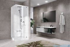 Novellini Glax 2 2.0 kabina z hydromasażem hydro plus 90x90 prawa total biała G22GF99DT1L-1UU