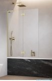 Radaway Essenza 8 SL Brushed Gold PND II parawan nawannowy 110cm lewy szczotkowane złoto/przejrzyste 10500110-99-01L