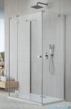 Radaway Essenza Brushed Nickel Kdj+S kabina 80x110x80cm lewa szczotkowany nikiel 1384051-01-01/1385023-91-01L/1384051-01-01