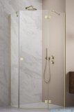 Radaway Essenza Ptj Brushed Gold kabina pięciokątna 100x100cm prawa szkło przejrzyste 1385010-99-01R/1385051-01-01