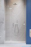 Radaway Fuenta Dwj drzwi wnękowe 90cm lewe chrom połysk szkło przejrzyste 1384013-01-01L