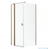 Radaway Nes Kdj II Brushed Copper kabina 80x100cm lewa szczotkowana miedź 10032080-93-01L/10039100-01-01