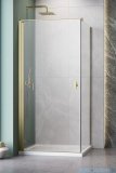 Radaway Nes Kdj I Brushed Gold kabina 80x75cm lewa szczotkowane złoto 10022080-99-01L/10039075-01-01