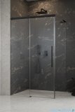 Radaway Idea 8 QL Black Kdj kabina 120x70cm lewa czarny mat/szkło przejrzyste 10550617-54-01L/10350553-01-01/10360070-01-01R 