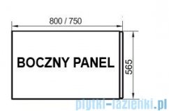Ravak Panel boczny A 75 + panelkit do wanien CZ00130A00