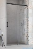 Radaway Idea Black 8 Dwj drzwi wnękowe 120cm prawe czarny mat/szkło przejrzyste 10330620-54-01R/10350553-01-01