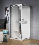 Novellini Glax 3 GF80 kabina masażowo-parowa 80x80 chrom GL3GF80T1N-1K