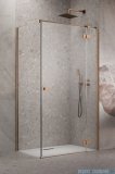 Radaway Essenza 8 Brushed Copper Kdj kabina 90x100cm prawa szczotkowana miedź 10480612-01-01R/10470237-93-01R/10113100-01-01