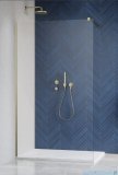 Radaway Modo X Brushed Gold II kabina Walk-in 100x200 złoty szczotkowany/przejrzyste 10mm 389304-99-01