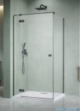 Radaway Essenza Kdj Brushed GunMetal kabina 90x70cm lewa szczotkowany grafit 1385044-92-01L/1384048-01-01