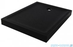 New Trendy Mild Stone Brodzik akrylowy prostokątny 90x120x11,5 cm czarny B-0577