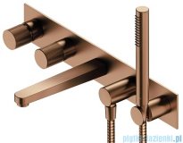 Omnires Contour bateria wannowa 5-otworowa podtynkowa miedź szczotkowana CT8037/1CPB
